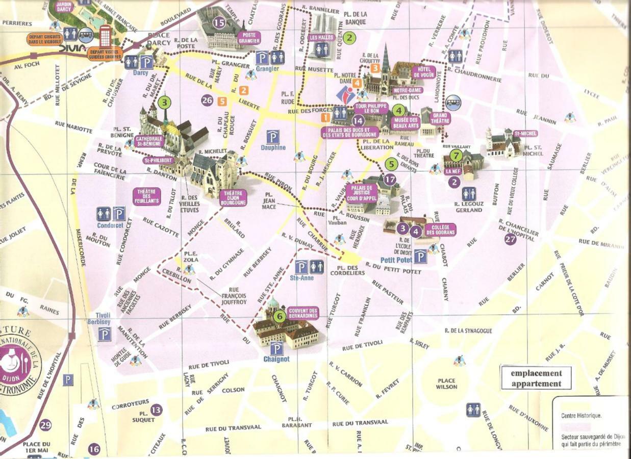 Apartament Les Burgondes Dijon Zewnętrze zdjęcie